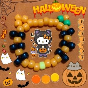 Hello kitty Halloween Kandi Bracelet